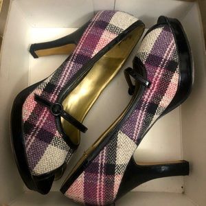 Plaid peep toe Madden Girl heels
